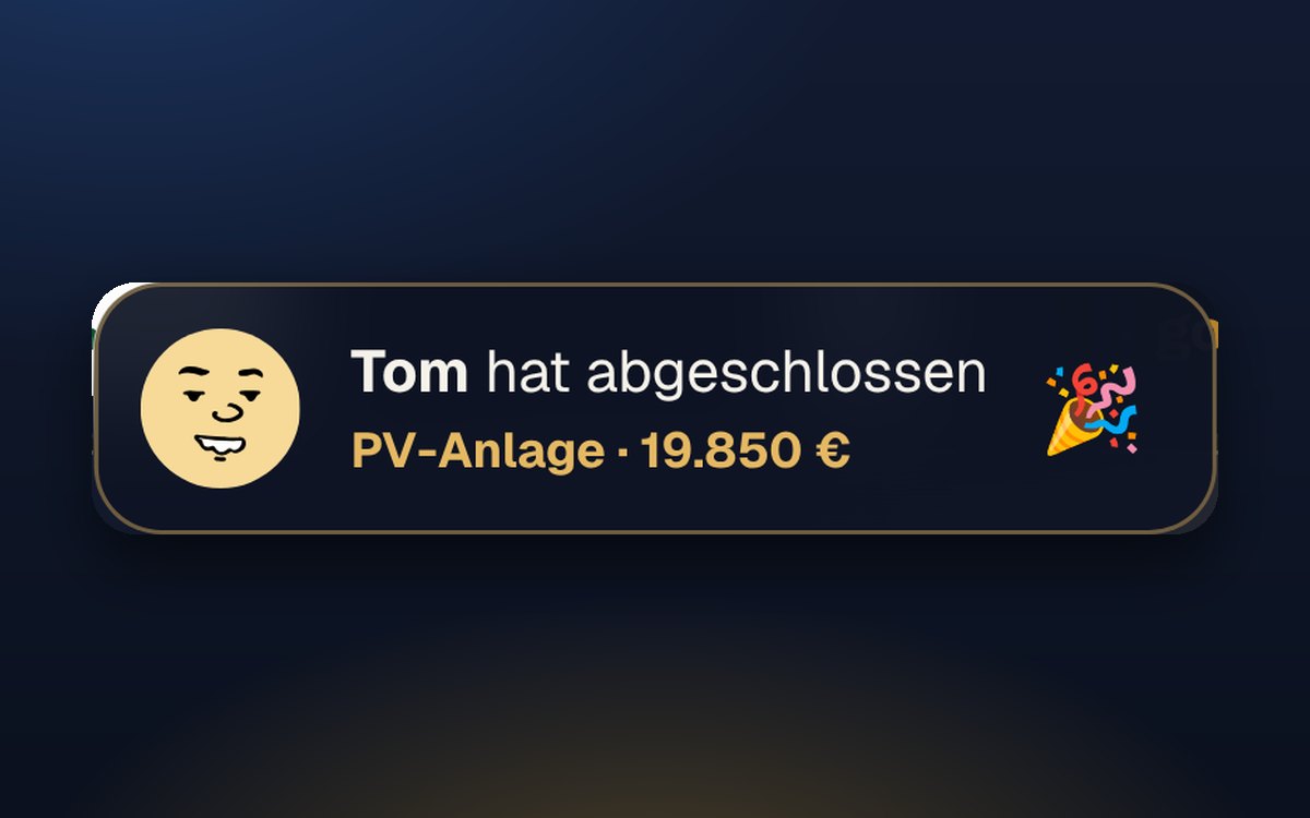 Push-Nachricht zu einem Abschluss